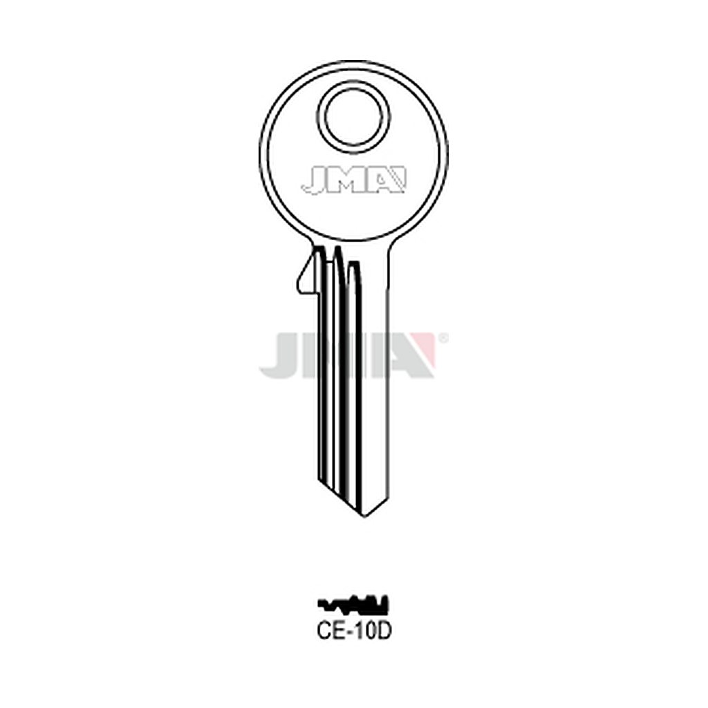 Clé plate ps acier CE-10D