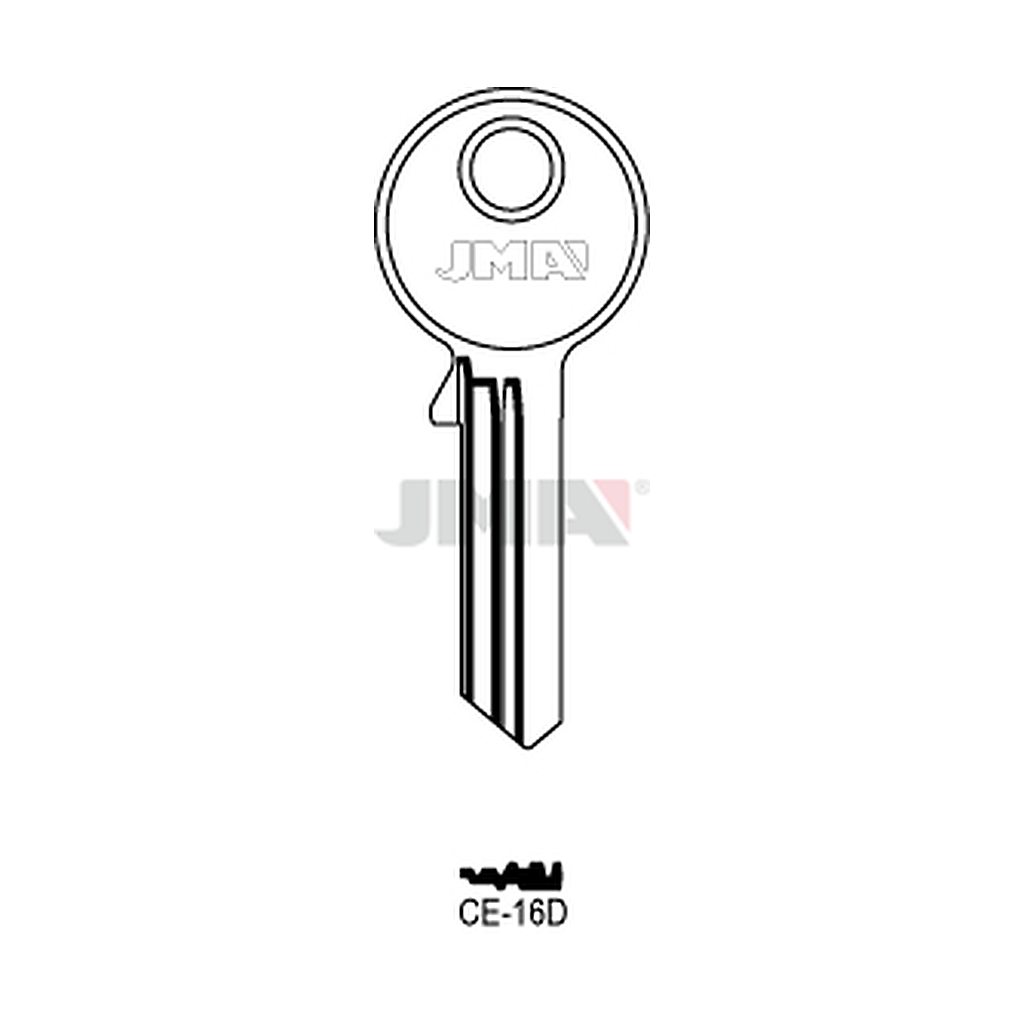 Clé plate ps acier CE-16D
