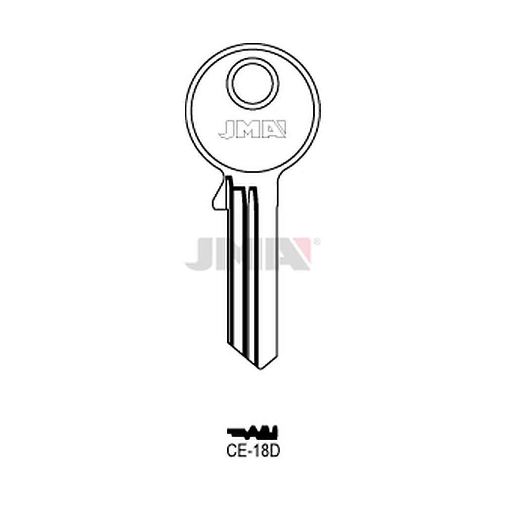 Clé plate ps acier CE-18D