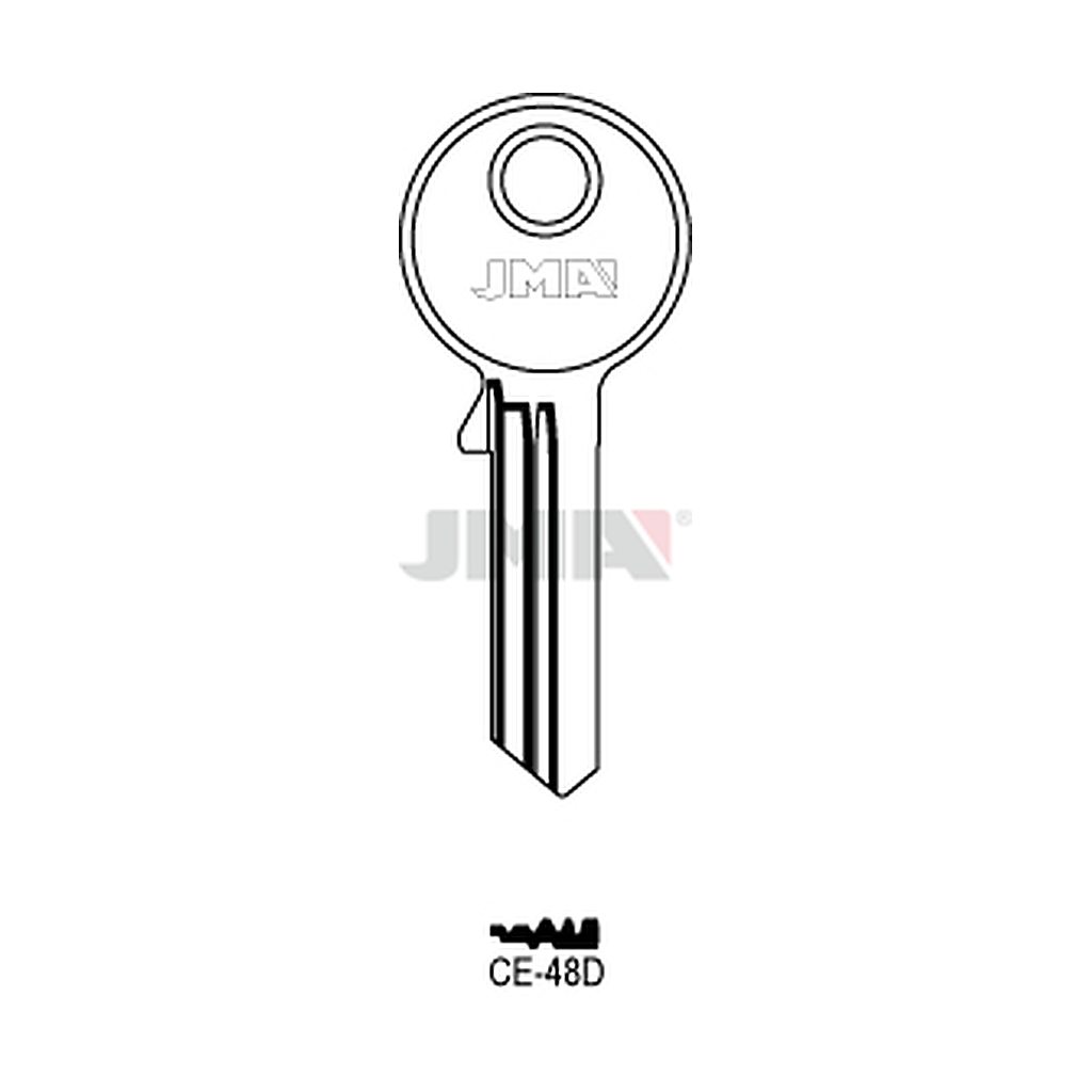 Clé plate ps acier CE-48D