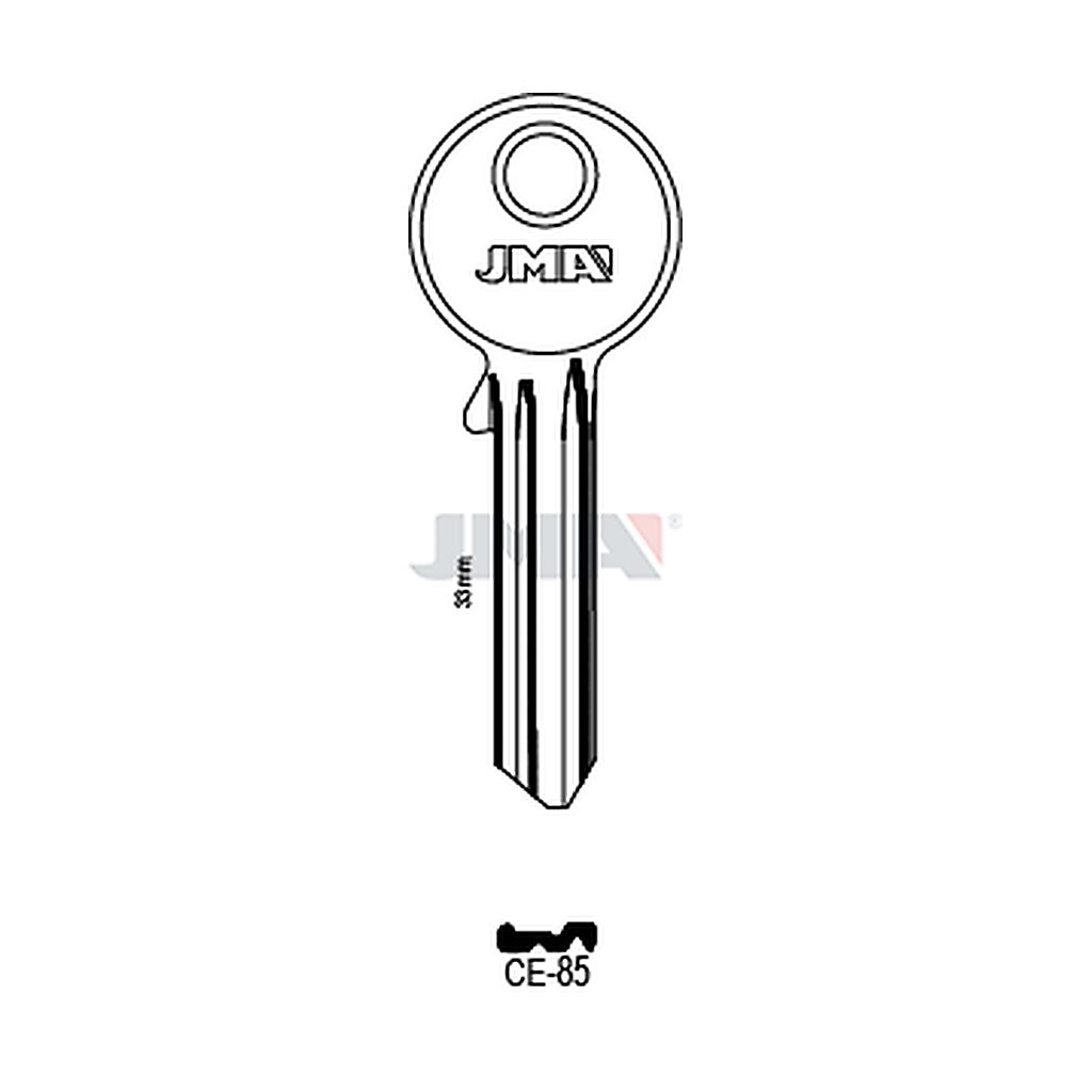 Clé plate ps laiton CE-85