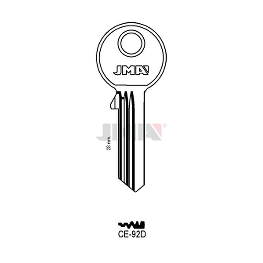 Clé plate ps acier CE-92D