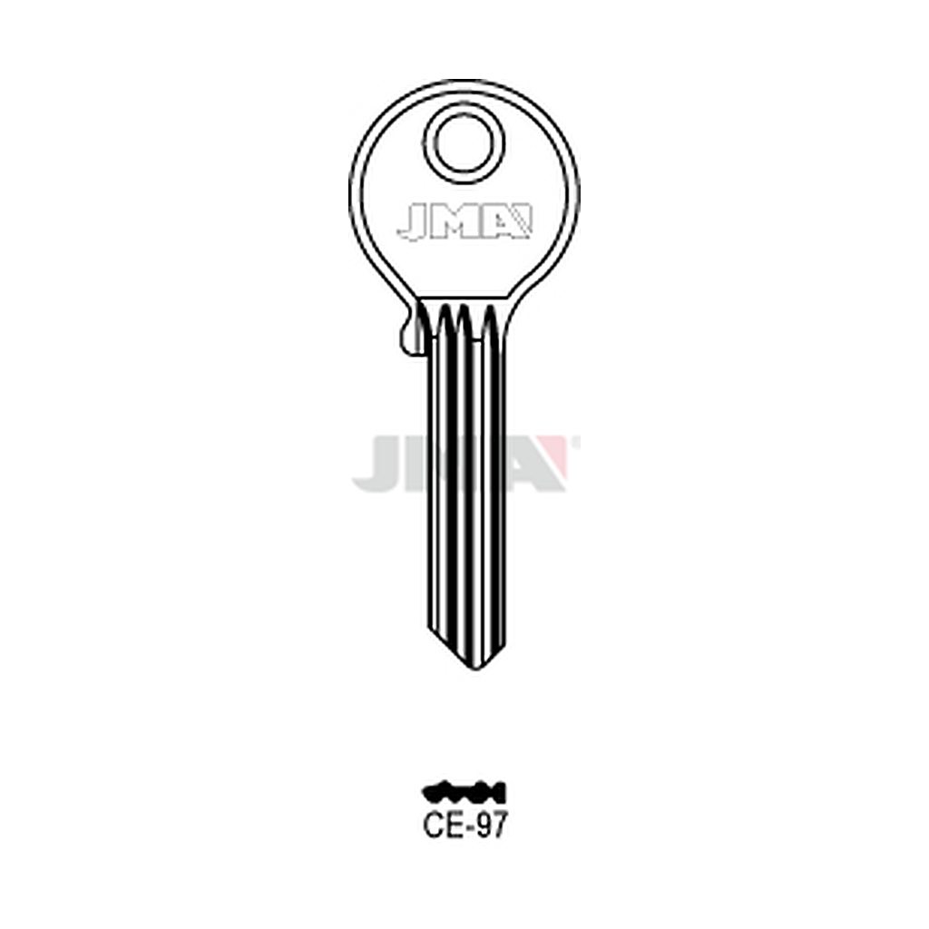 Clé plate ps laiton CE-97