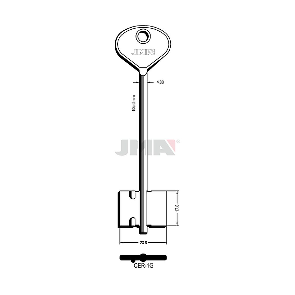 Clé dp tf l 101 a 145 mm CER-1G