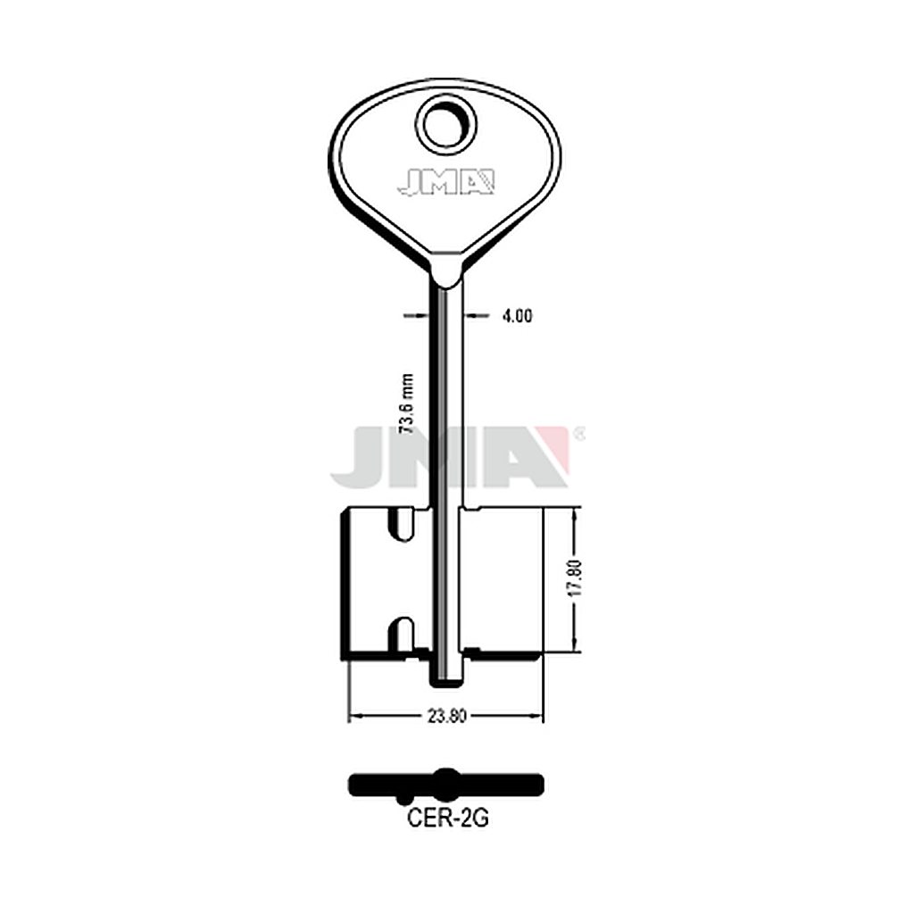 Clé dp tf l 71 a 100 mm CER-2G