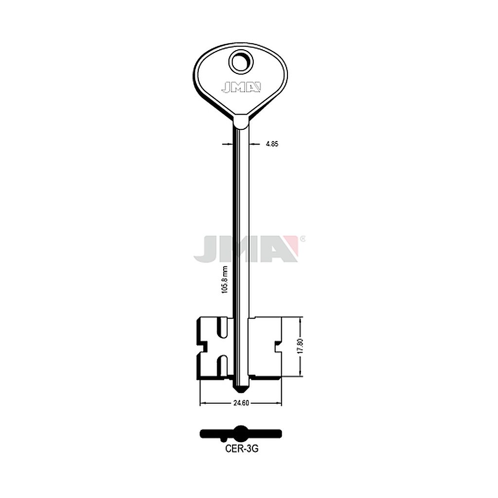 Clé dp tf l 101 a 145 mm CER-3G
