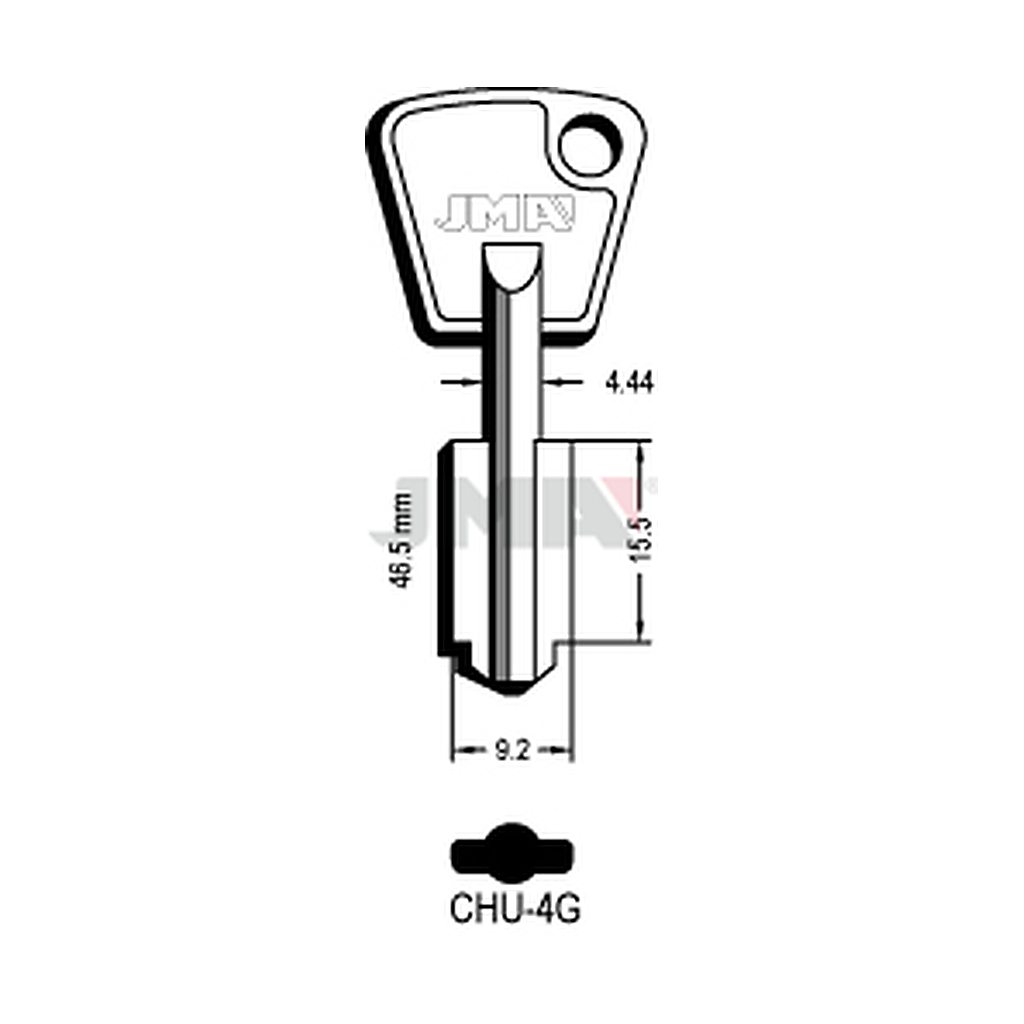Clé dp tf l - 70 mm CHU-4G