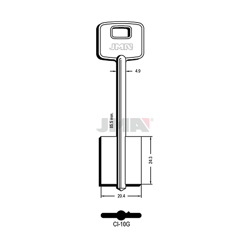 Clé dp tf l 71 a 100 mm CI-10G