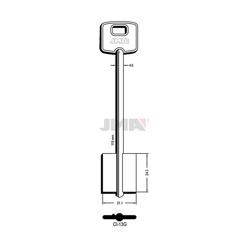 Clé dp tf l 101 a 145 mm CI-13G