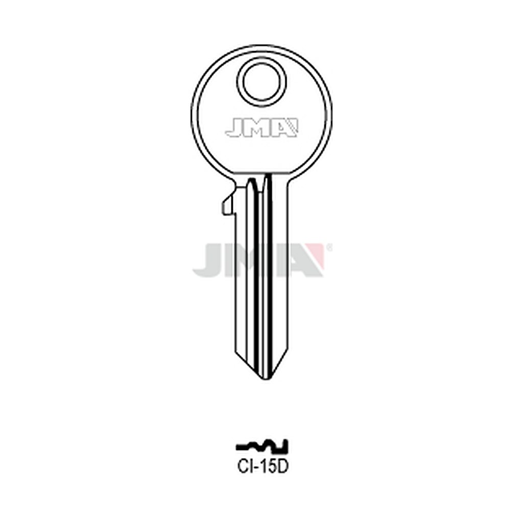 Clé plate acier CI-15D