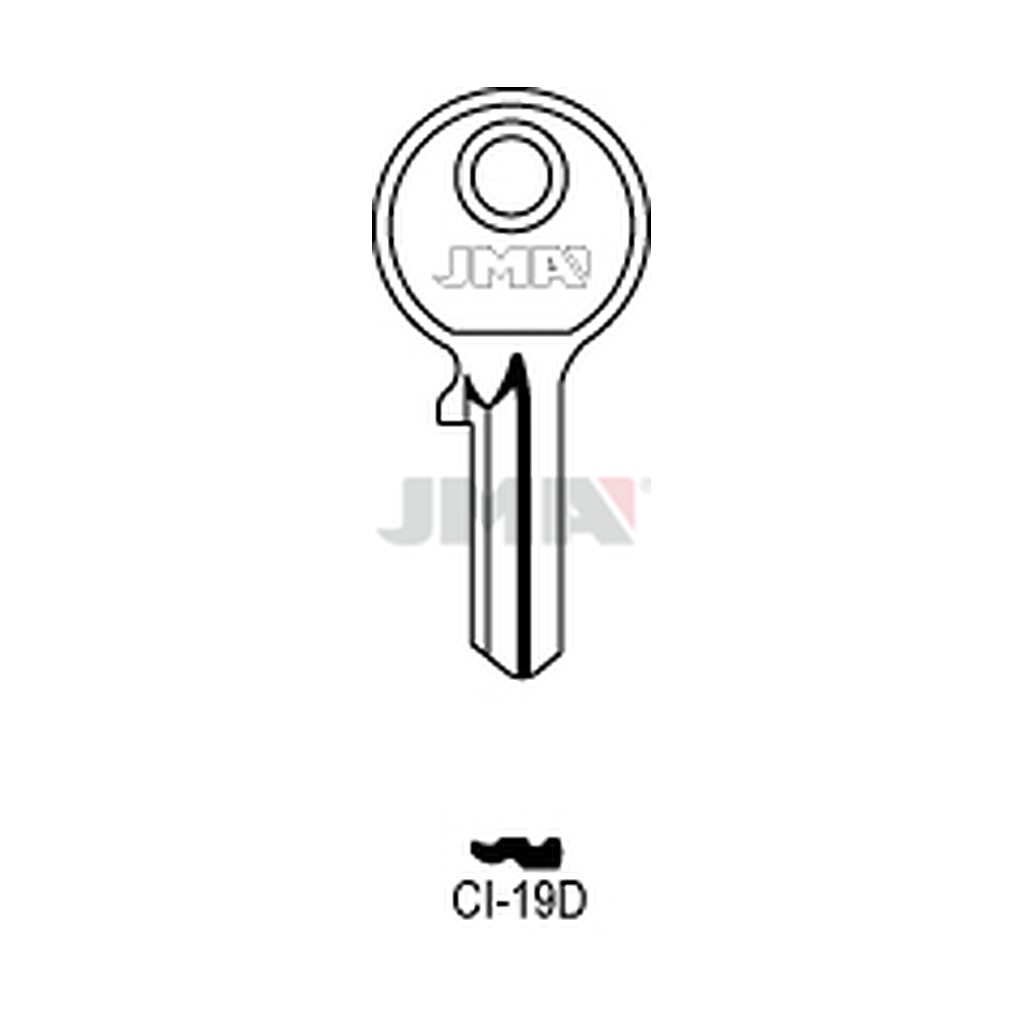 Clé plate laiton CI-19D