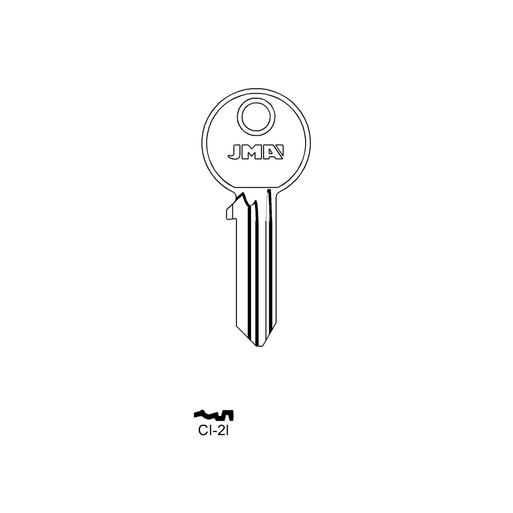 Clé plate acier CI-2I