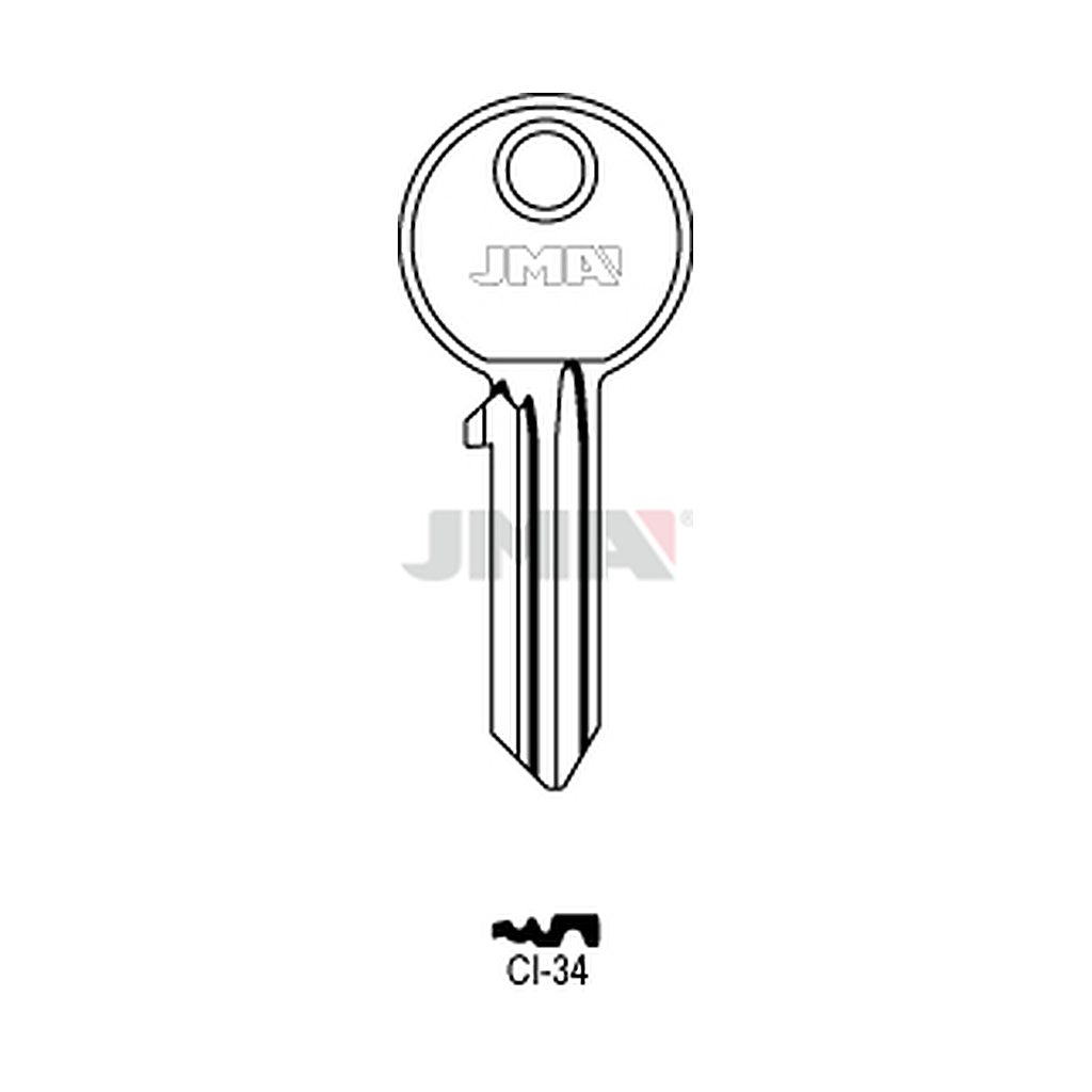 Clé plate ps acier CI-34