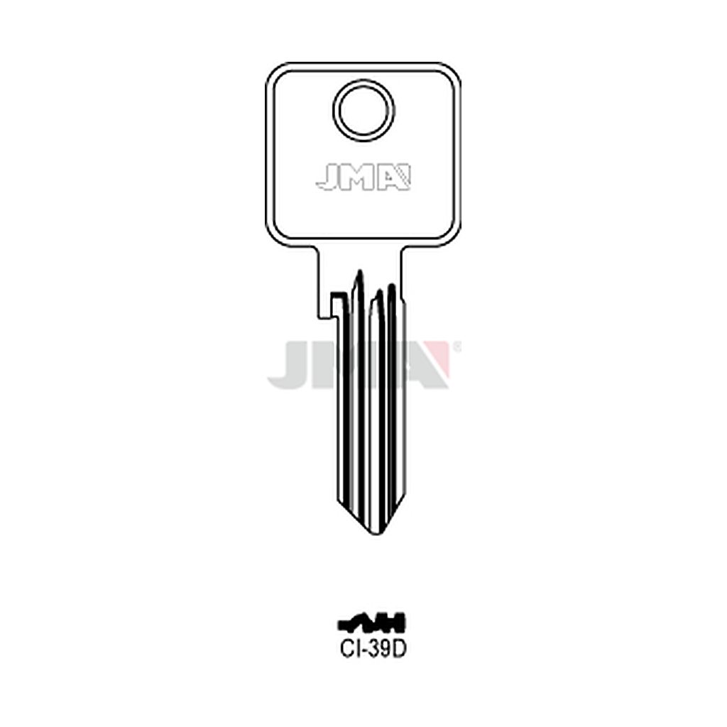 Clé plate ps acier CI-39D