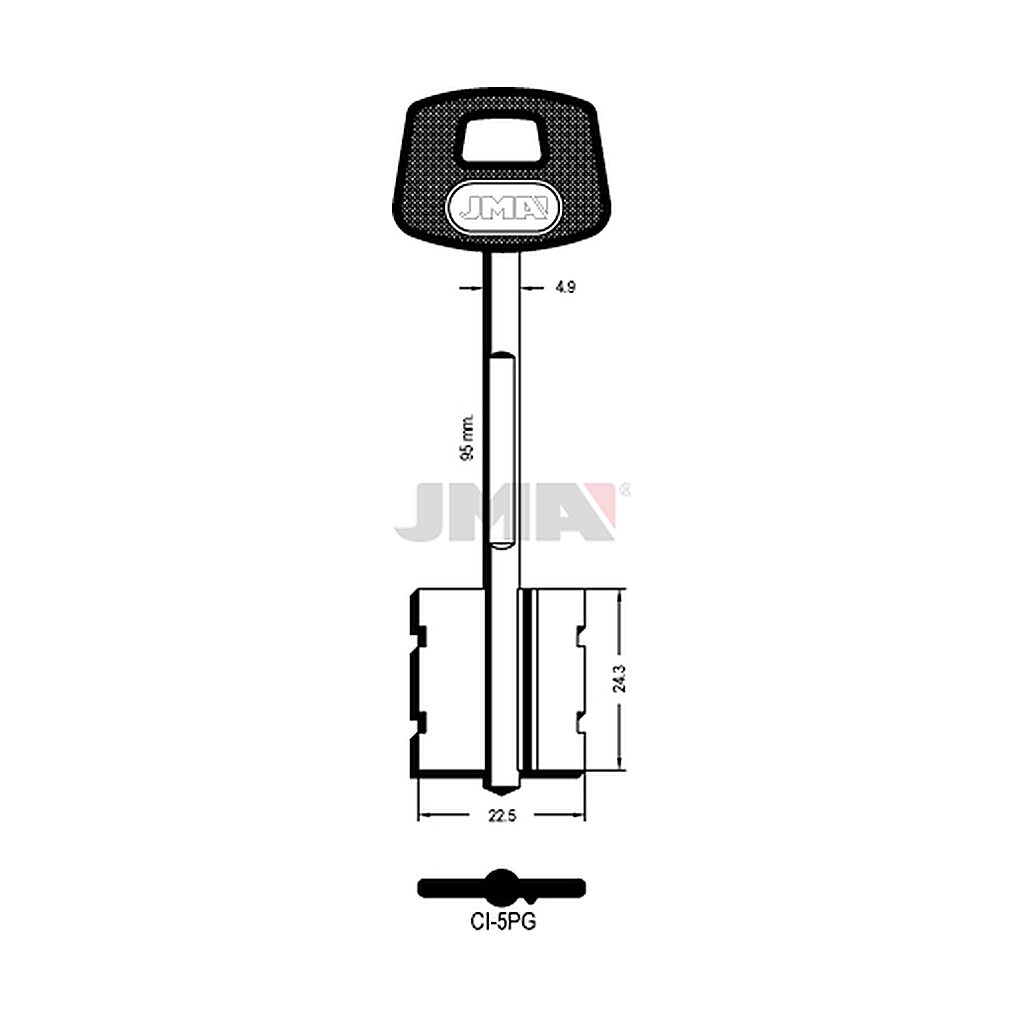 Clé dp tf l 71 a 100 mm CI-5PG