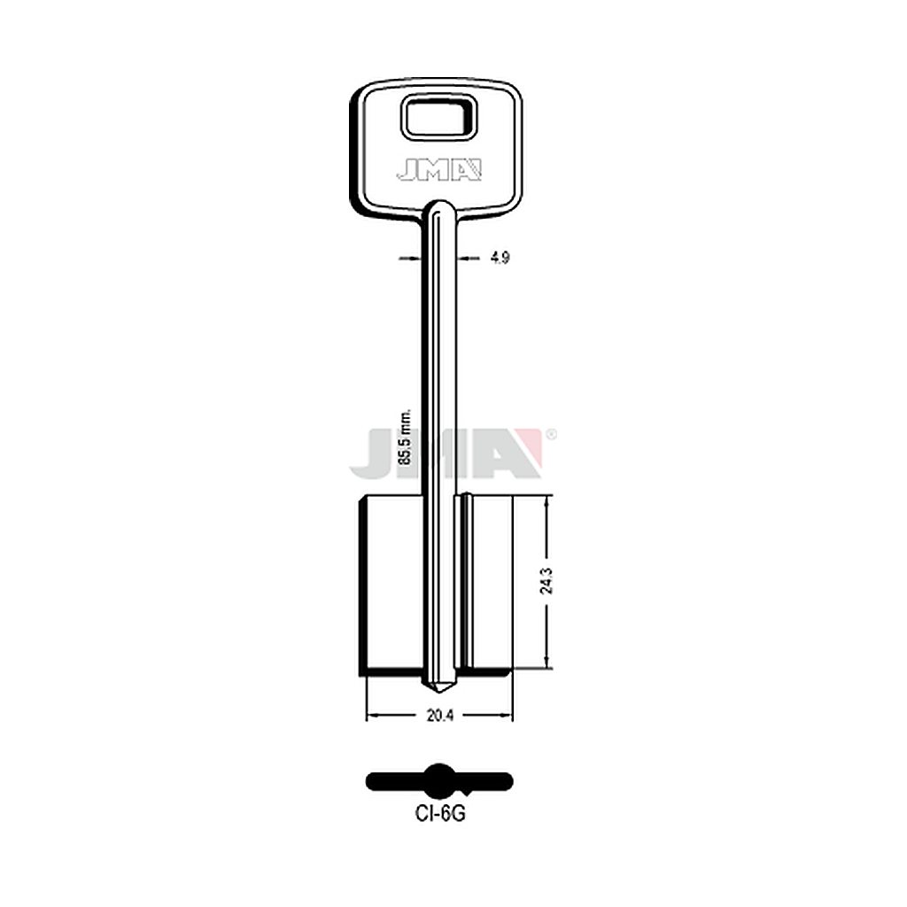 Clé dp tf l 71 a 100 mm CI-6G