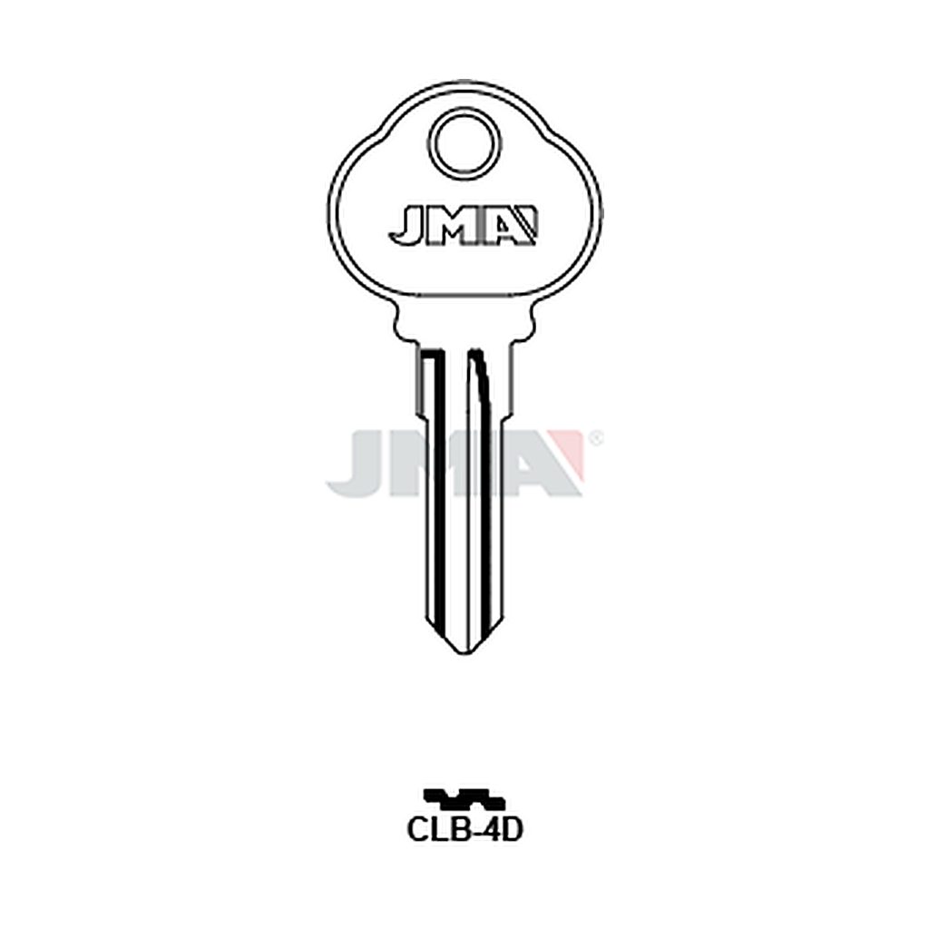 Clé plate laiton CLB-4D