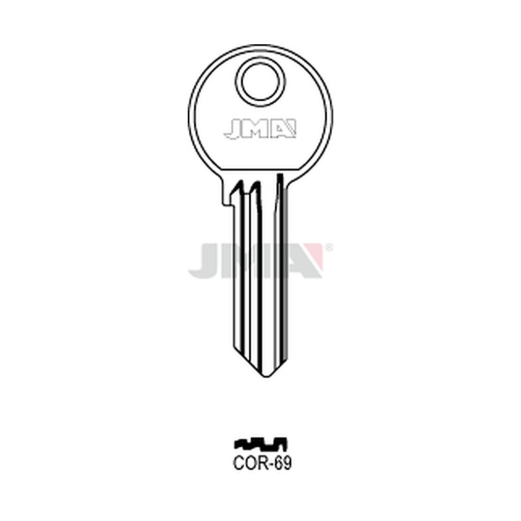 Clé plate ps acier COR-69