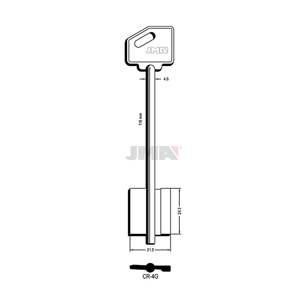 Clé dp tf l 101 a 145 mm CR-4G
