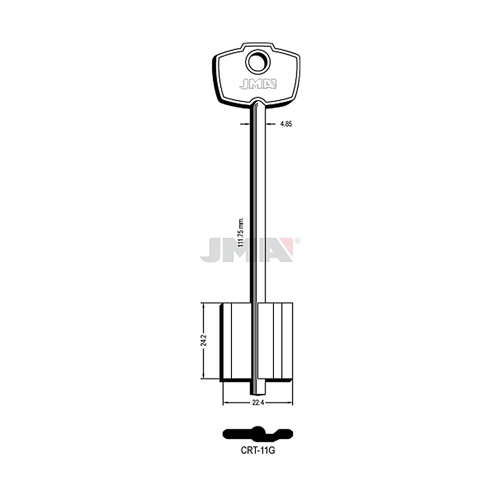 Clé dp tf l 101 a 145 mm CRT-11G
