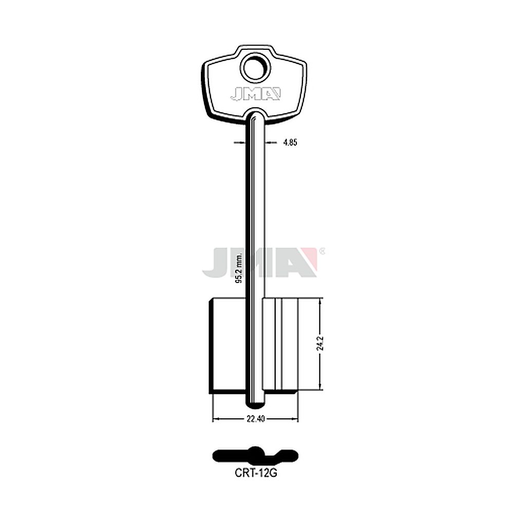Clé dp tf l 71 a 100 mm CRT-12G