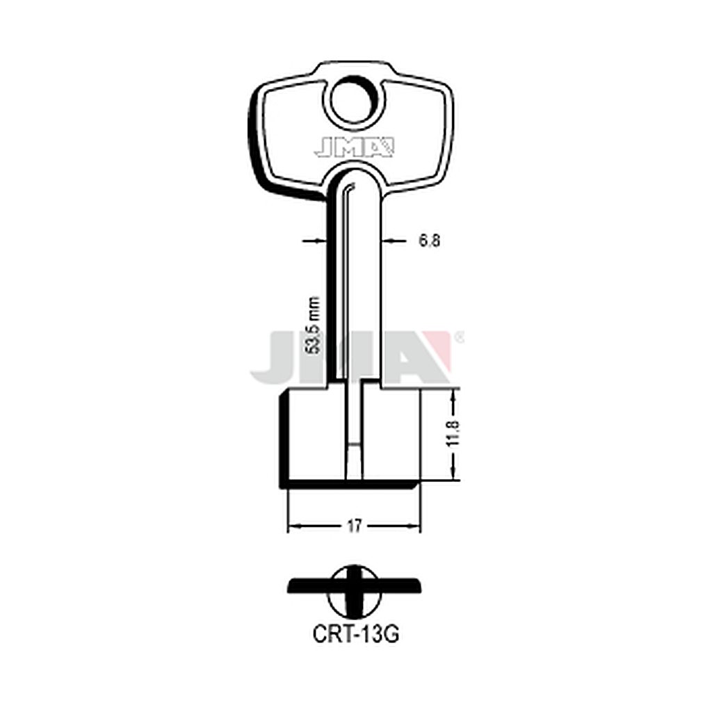 Clé dp tf l - 70 mm CRT-13G