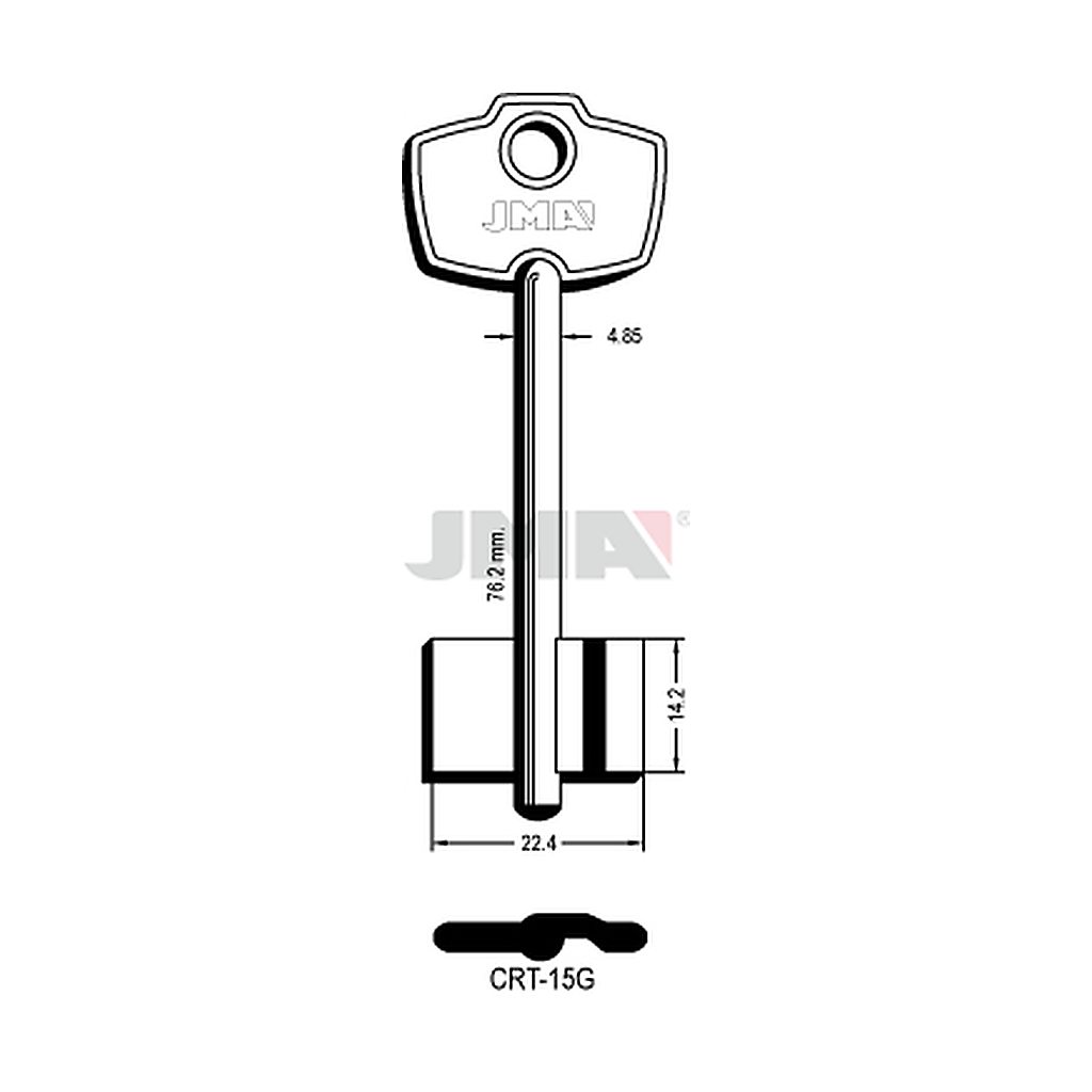 Clé dp tf l 71 a 100 mm CRT-15G