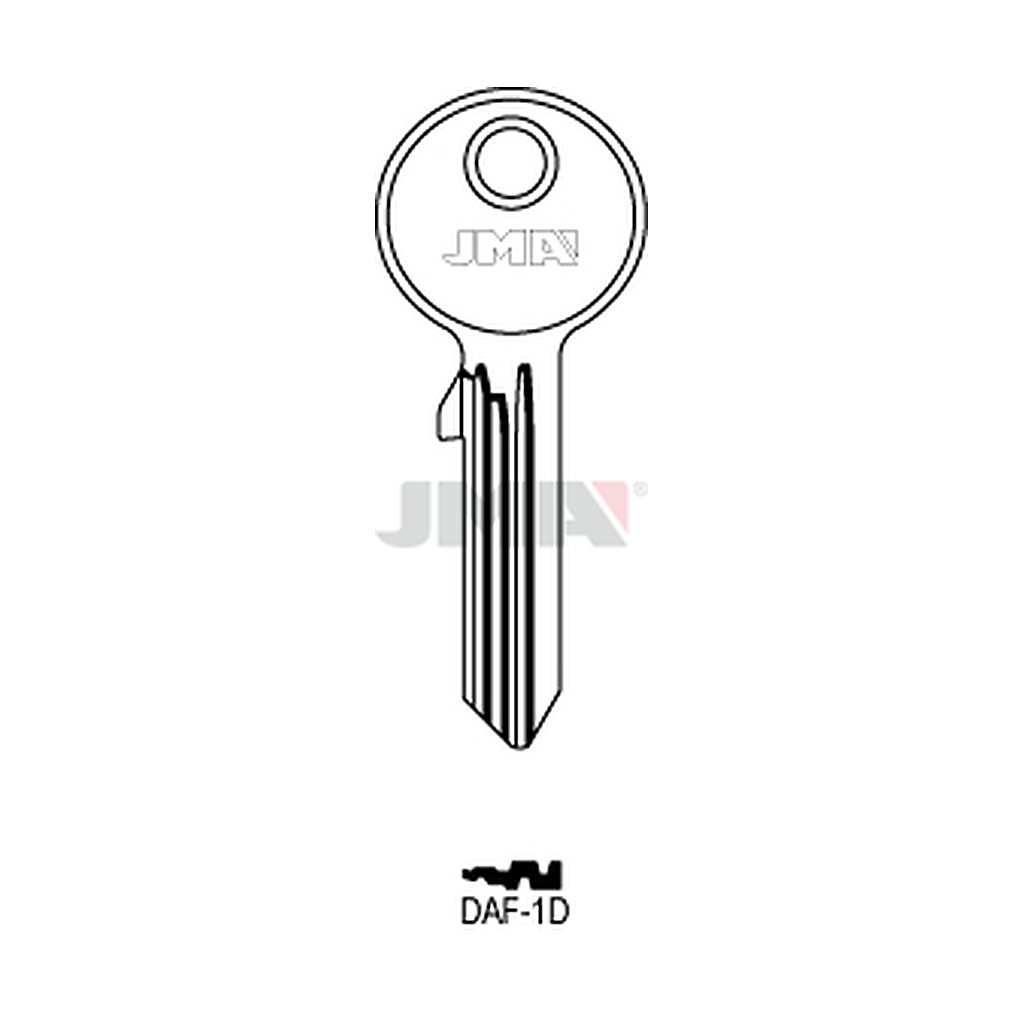 Clé plate acier DAF-1D