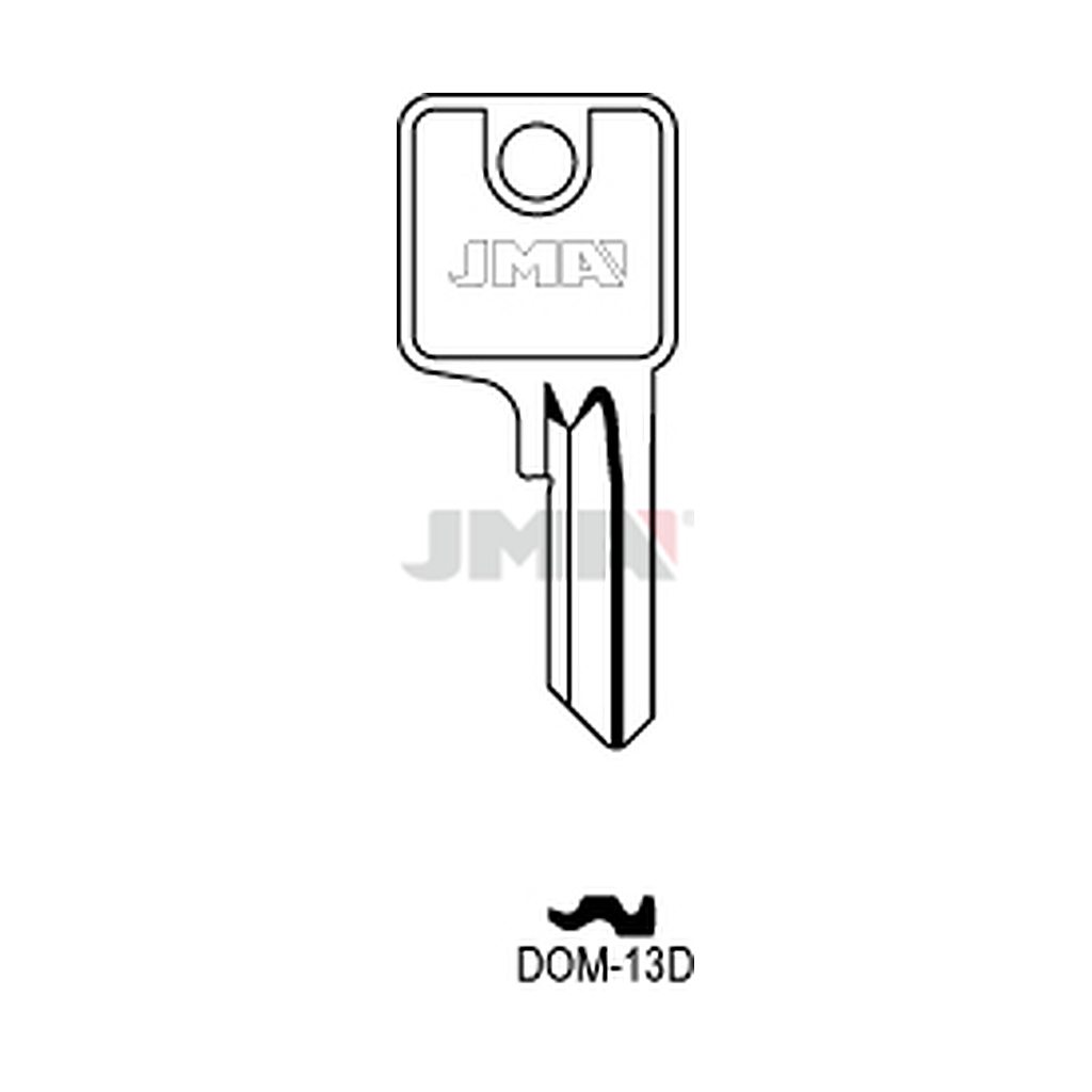 Clé plate acier DOM-13D