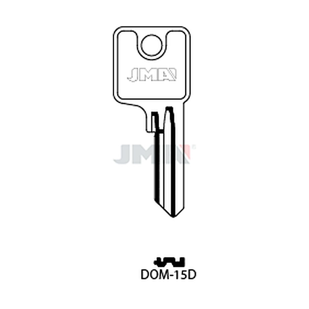 Clé plate ps acier DOM-15D