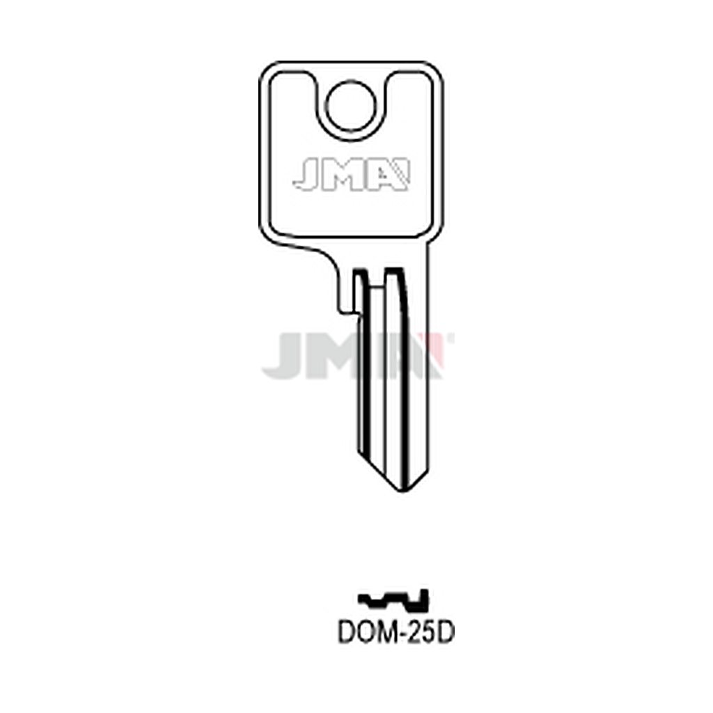 Clé plate acier DOM-25D