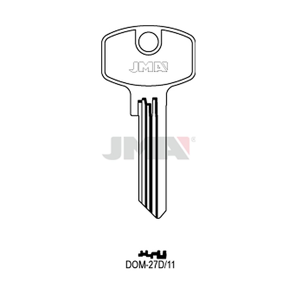 Clé plate ps laiton DOM-27D11