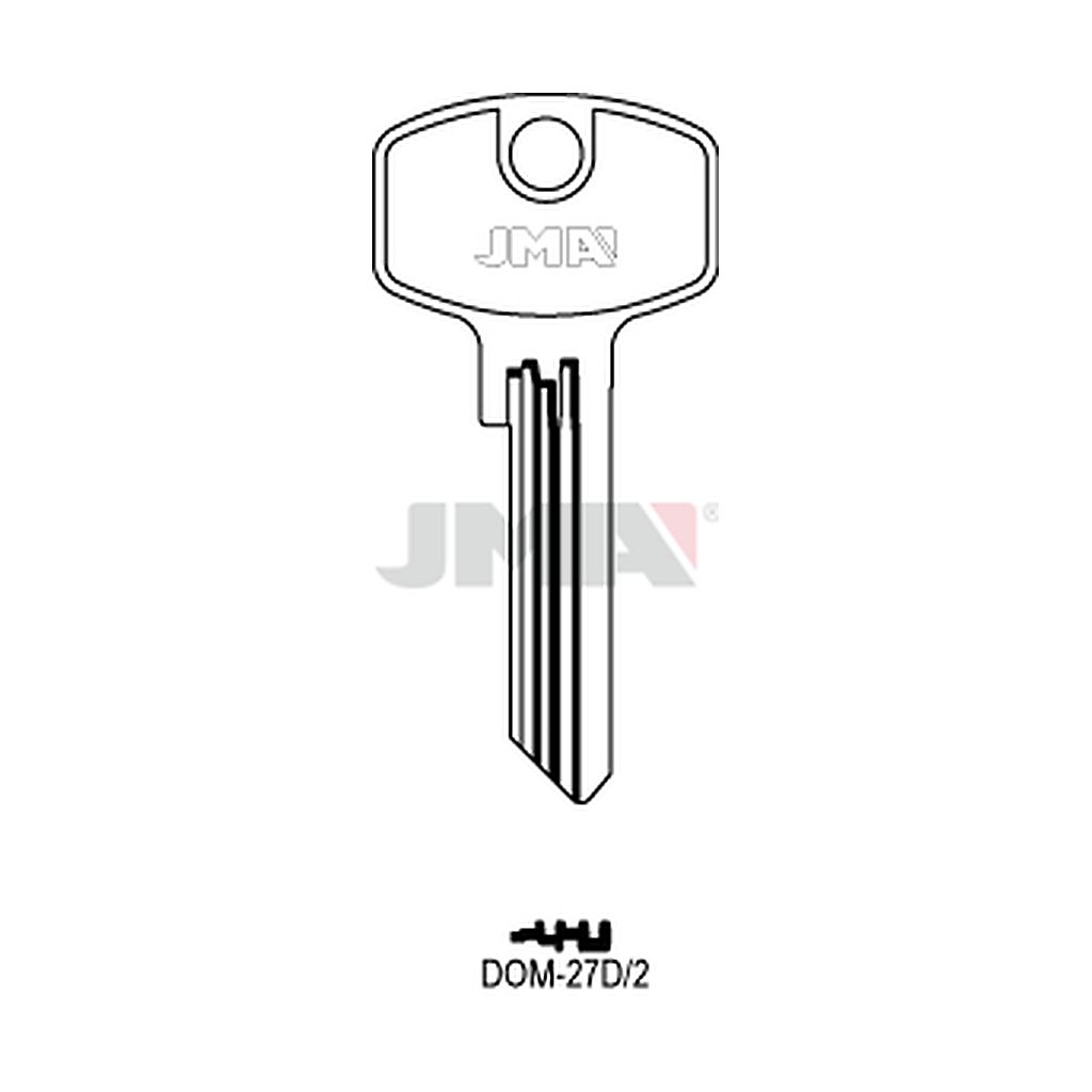 Clé plate ps laiton DOM-27D2