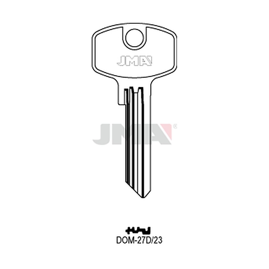 Clé plate ps laiton DOM-27D23