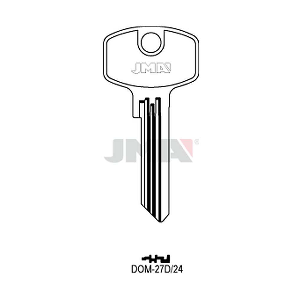 Clé plate ps laiton DOM-27D24