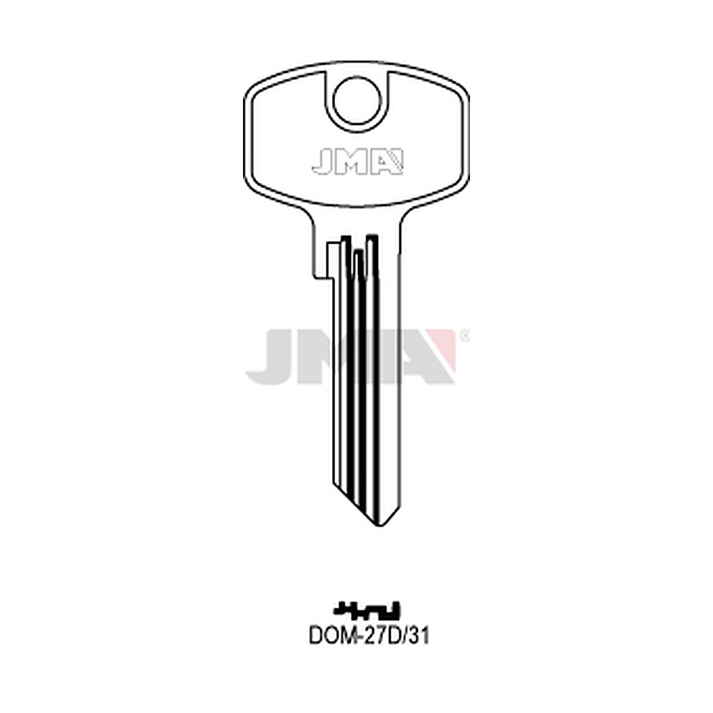Clé plate ps laiton DOM-27D31