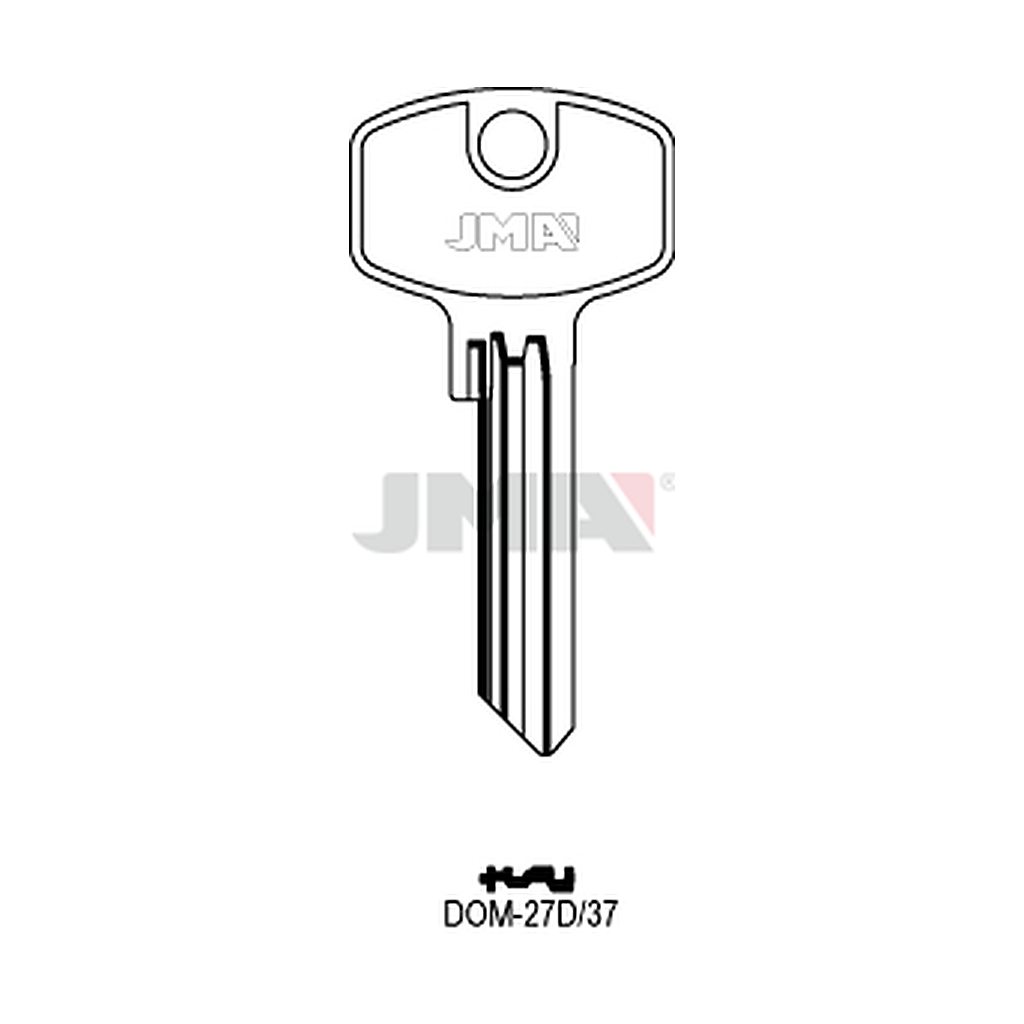 Clé plate ps laiton DOM-27D37