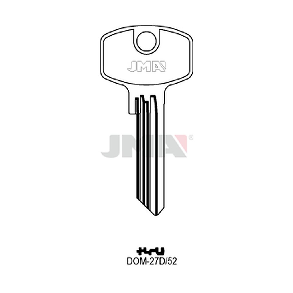 Clé plate ps laiton DOM-27D52