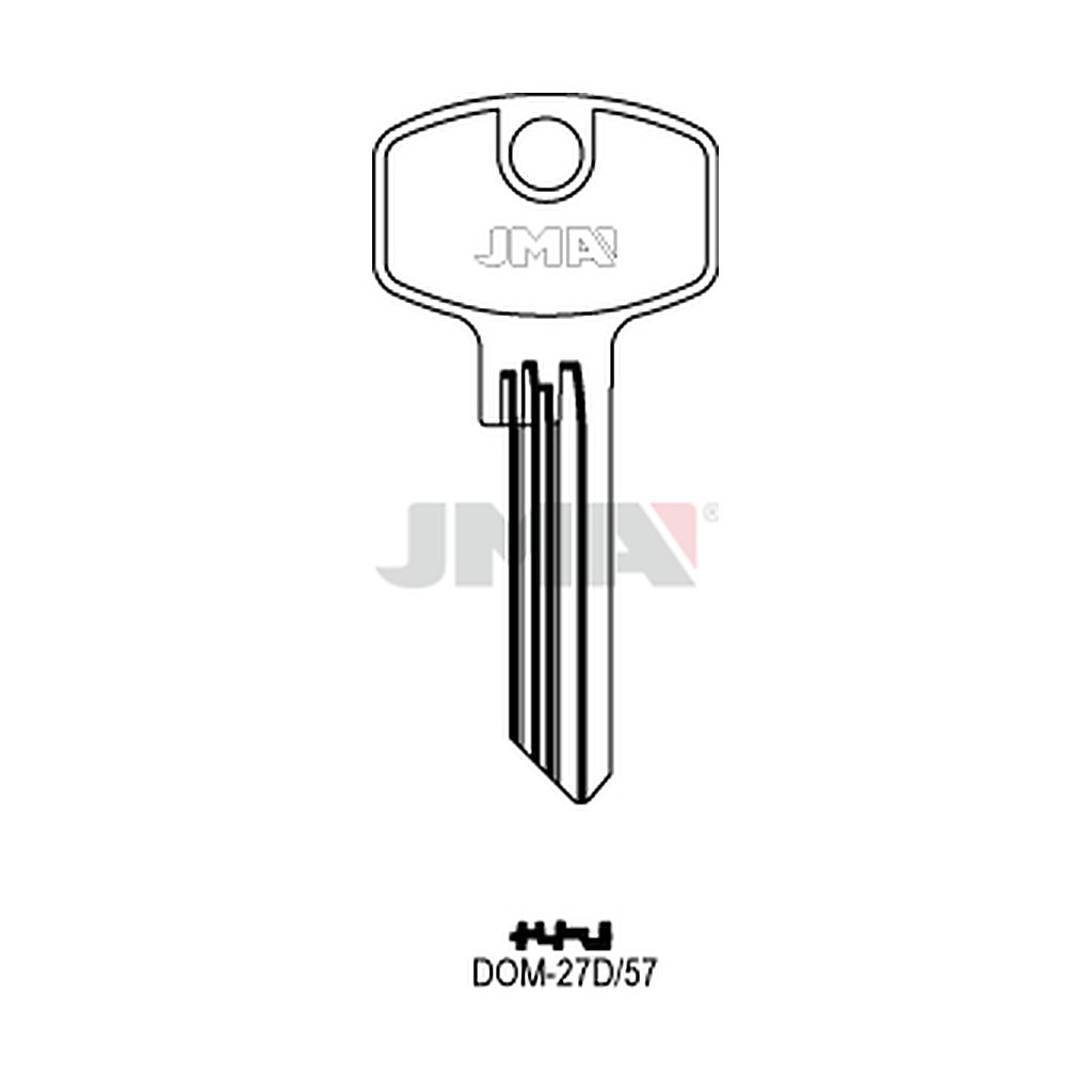 Clé plate ps laiton DOM-27D57