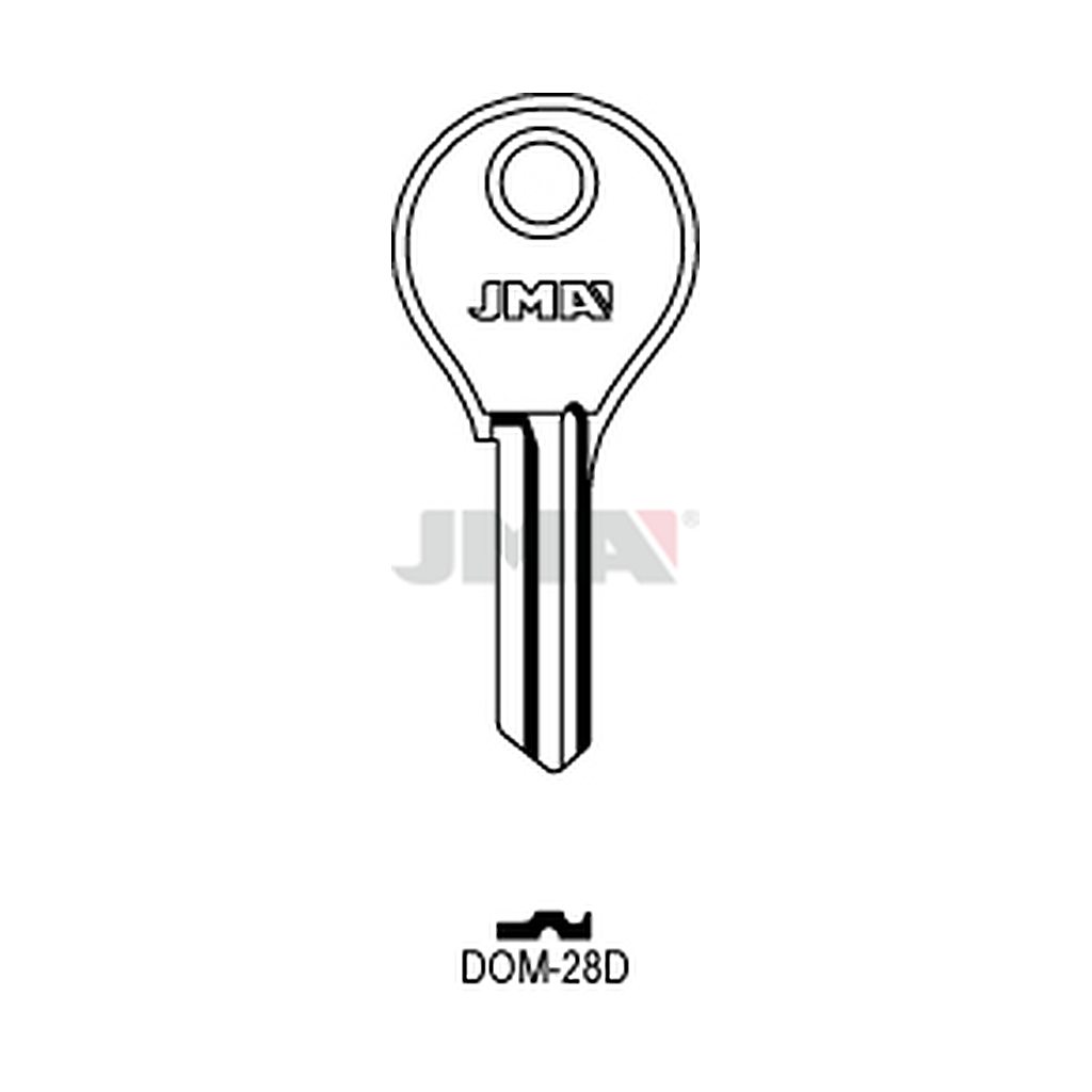 Clé plate acier DOM-28D