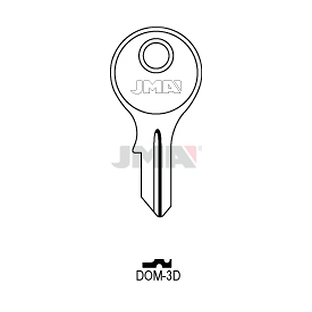Clé plate acier DOM-3D