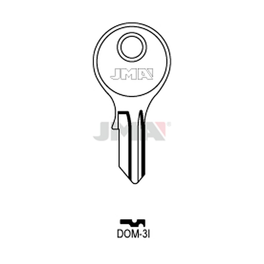 Clé plate acier DOM-3I