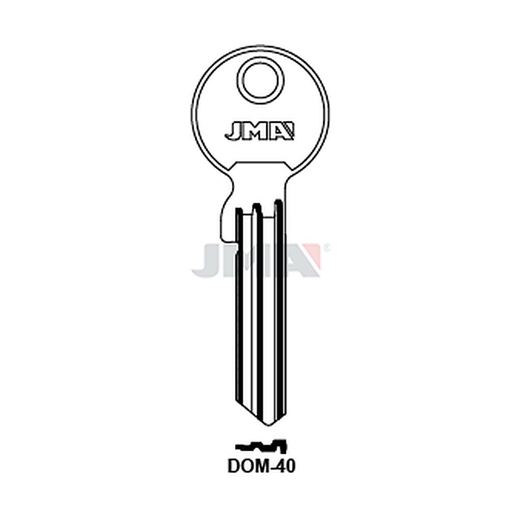 Clé plate ps laiton DOM-40