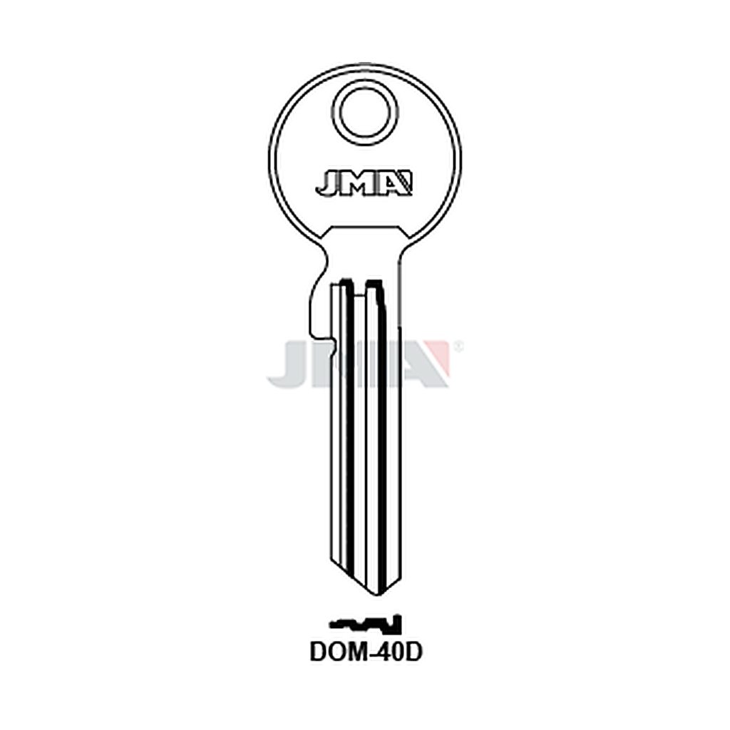 Clé plate ps laiton DOM-40D