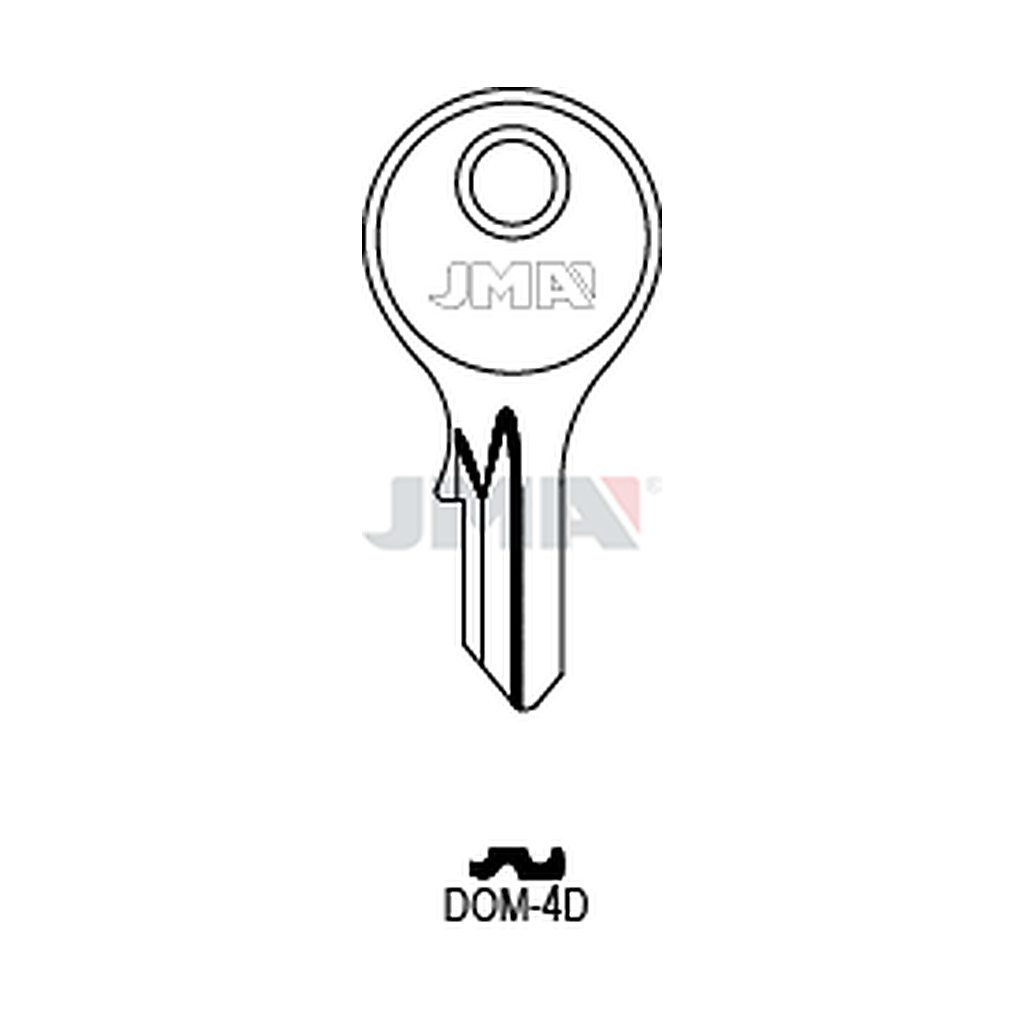 Clé plate acier DOM-4D