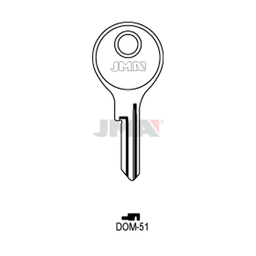 Clé plate acier DOM-51