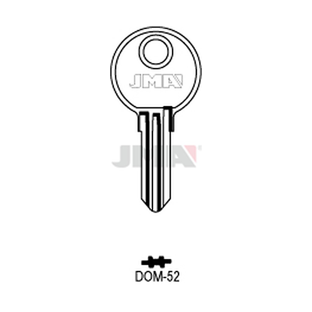 Clé plate acier DOM-52