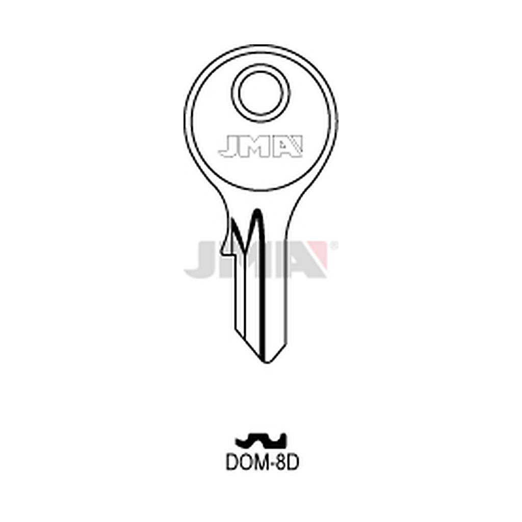 Clé plate acier DOM-8D