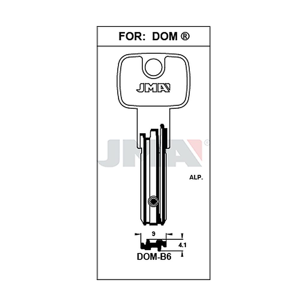 Clé spec.cyl.hors tarif DOM-B6