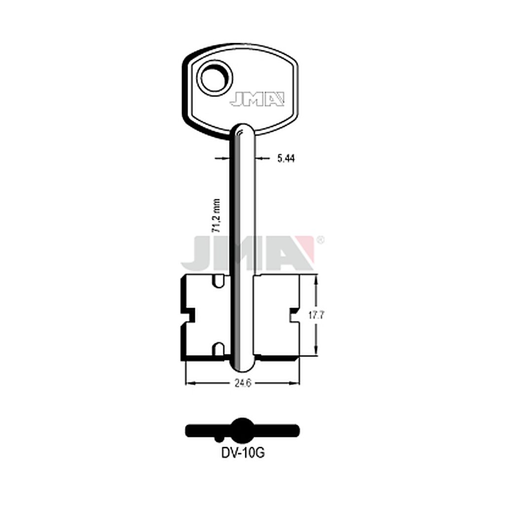 Clé dp tf l 71 a 100 mm DV-10G